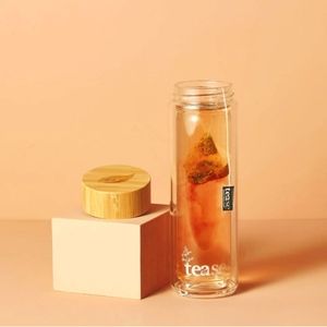 NWOT 3 in 1 Tease Glass and Bamboo Tumbler